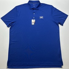 NEW Johnnie O Prep-Formance UPF 50 Men s Blue Stretch Polo Shirt Size XL Golf