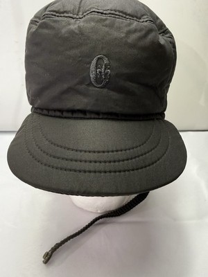 Conte of Florence Down Filled Ski Cap Navy Ear Flap Vero Piumino Italy Hat *read