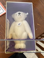 Steiff White Mohair Bear New In Box