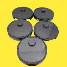 AS-IS ECOVACS Robotics DEEBOT OZMO T8+ Robot Vacuums - LOT OF 5 - FOR PARTS