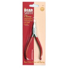 BeadSmith  PL700 Slim Line Series Bent Chain Nose Pliers with Sprig  Tools
