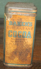 Baker’s Breakfast Cocoa Dorchester MA Vintage Advertising Tin Can Patina Old — photo 2