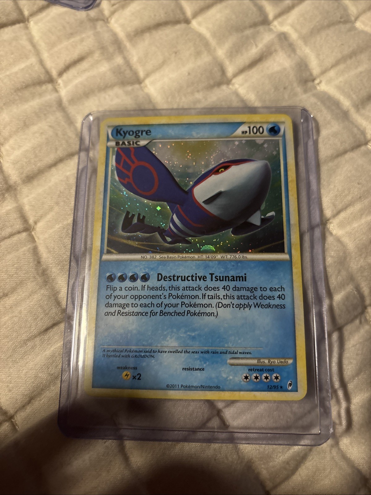 Pokémon TCG Kyogre Holo Rare Card Call of Legends Series 12/95