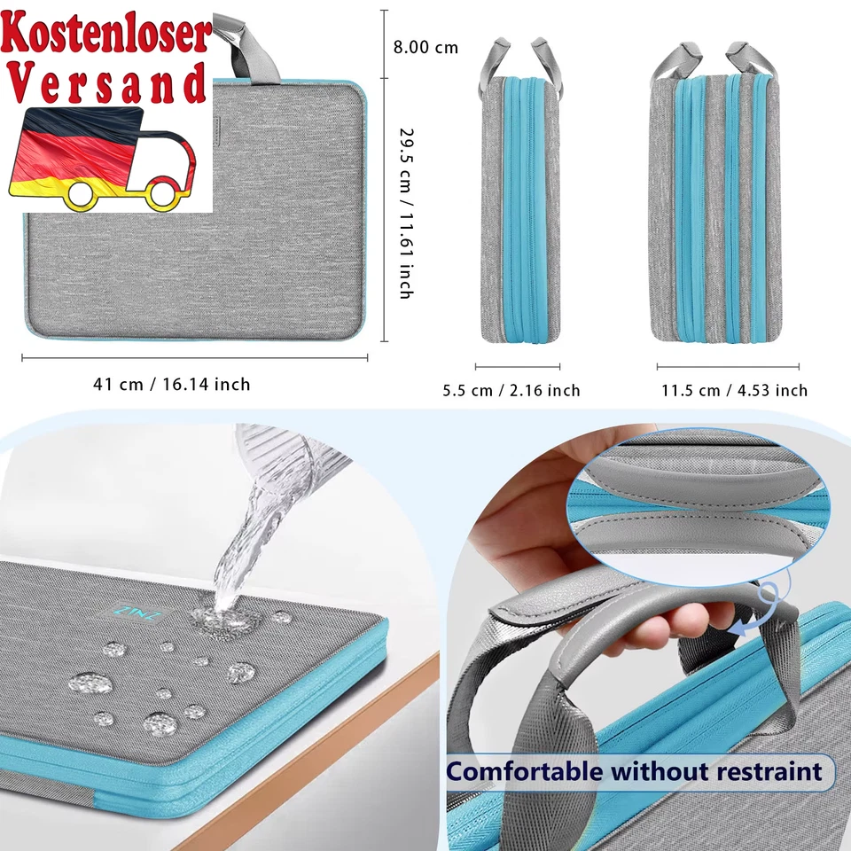 Expandable 15 15.6 16 Inch Laptop Briefcase for Popular 15"-16" Notebooks Handba - Bild 3 von 4