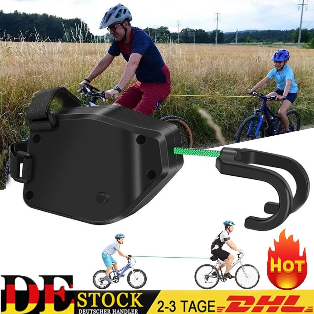 Bicicletta Mountain Bike Portatile Corda Trazione 2.5M Bicicletta Traino Bambini NUOVO
