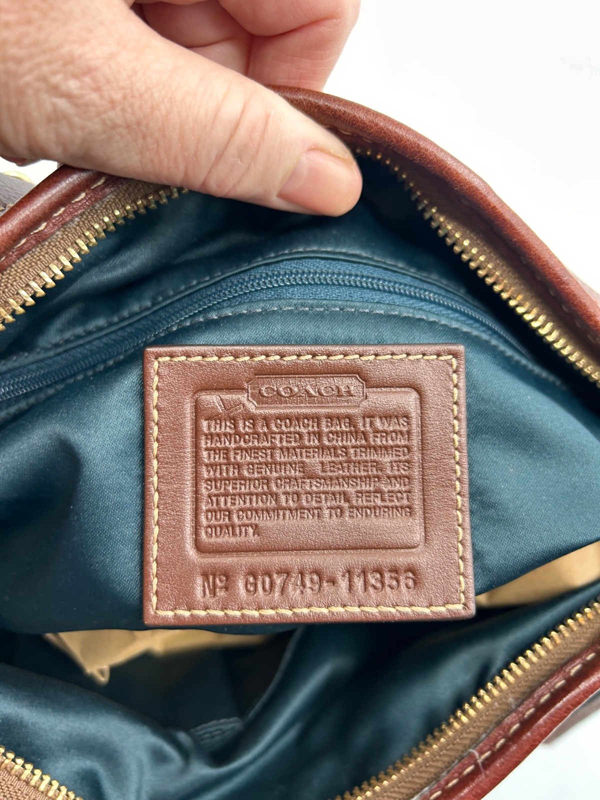 Auth COACH Patchwork Bleecker Legacy Leather Duff… - image 7