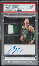 2017 Noir Jayson Tatum ROOKIE PATCH AUTO DNA 10 /99 #303 PSA 7 NRMT-NONE HIGHER