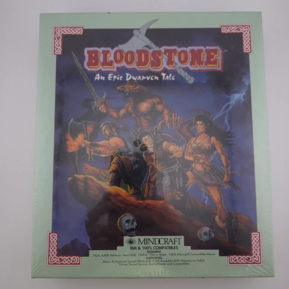 Bloodstone: An Epic Dwarven Tale, 1993, Big Box, New & Sealed - Image 2 of 4