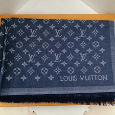 LOUIS VUITTON Shawl Denim Blue M71376