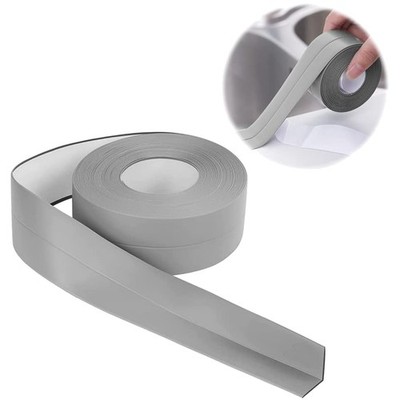 Flexible selbstklebende PVC Knickleiste in Grau für Küche und Badezimmer, 16 ...