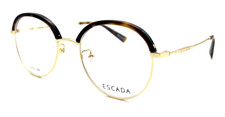 NEW ESCADA VES964F HAVANA GOLD AUTHENTIC EYEGLASSES 50-19-145