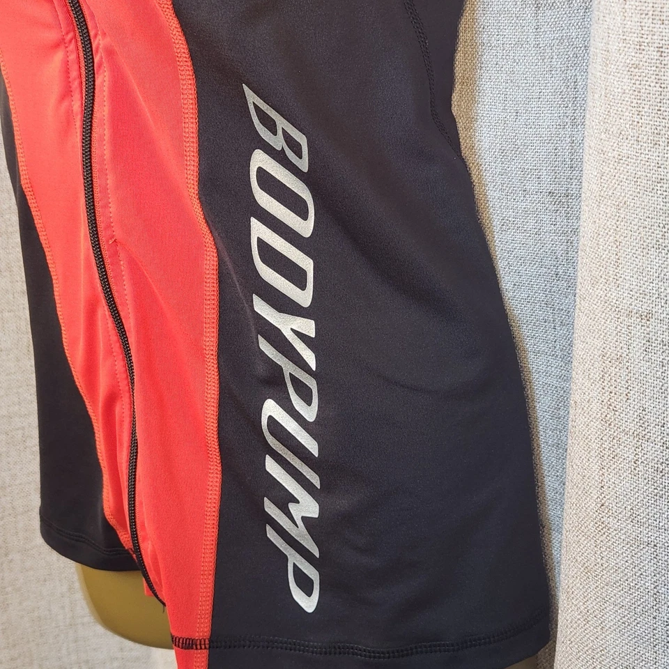 Les Mills Body Pump Tank Women's S Black/Red Built-in Bra Full Zip Body Building - Image 4 of 4