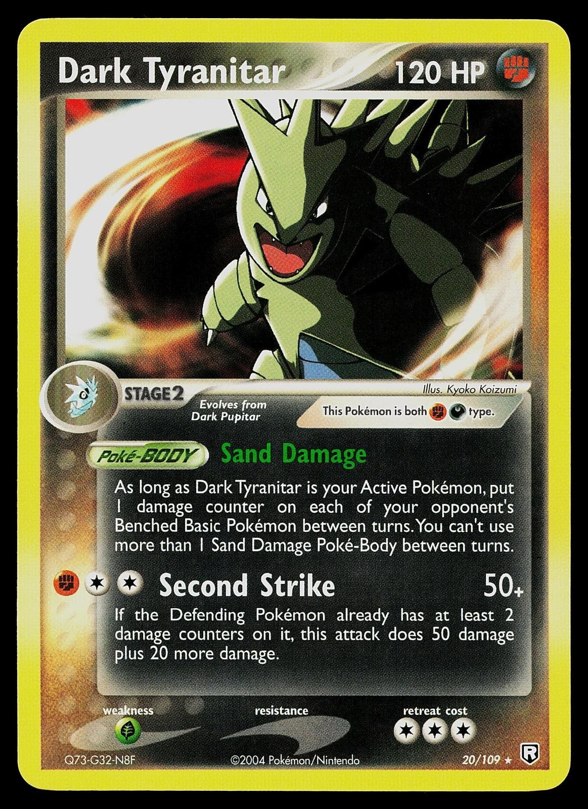 Pokemon Card - Dark Tyranitar Team Rocket Returns 20/109 Rare