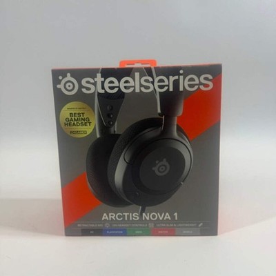 New SteelSeries Arctis Nova 1 Over Ear Gaming Headset Black 61606