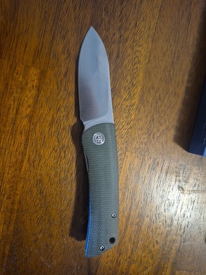 Petrified Fish Flavorist Folding Knife 3.13'' K110 Steel Blade Micarta Handle