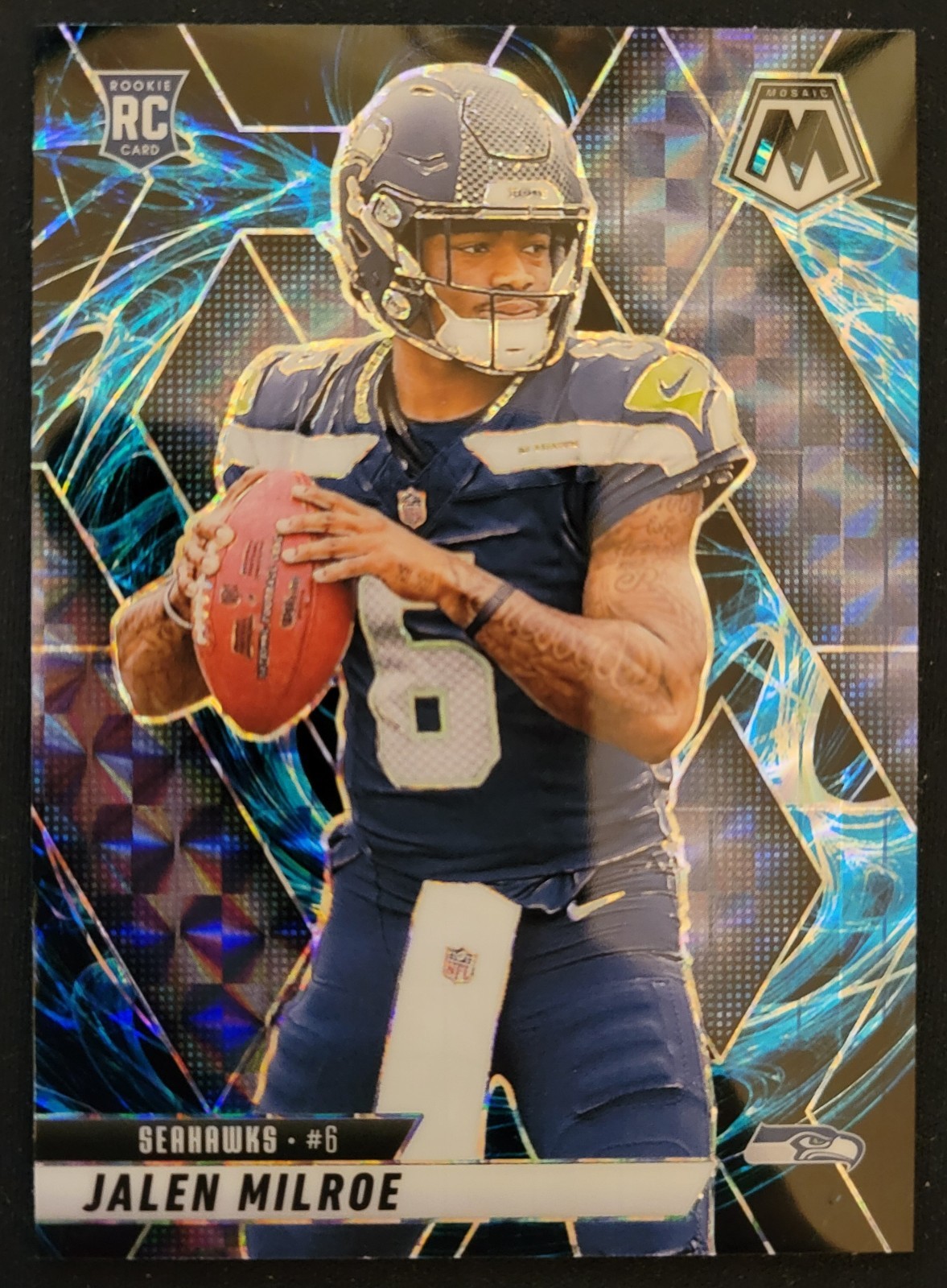 2025 Panini Mosaic JALEN MILROE "GENESIS" SSP Rookie #322 SEATTLE SEAHAWKS