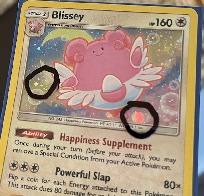 Pokemon Blissey 153/214 TRIPLE SWIRL Holo Rare Lost Thunder Near Mint