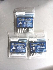 3 Packs Water Gremlin Low Profile Bullet  Shaped Slip Sinkers 3/8 oz.