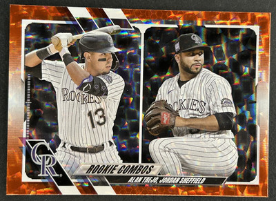 2021 Topps - Alan Trejo & Jordan Sheffield #US16  Rockies - RC Orange Foil /299