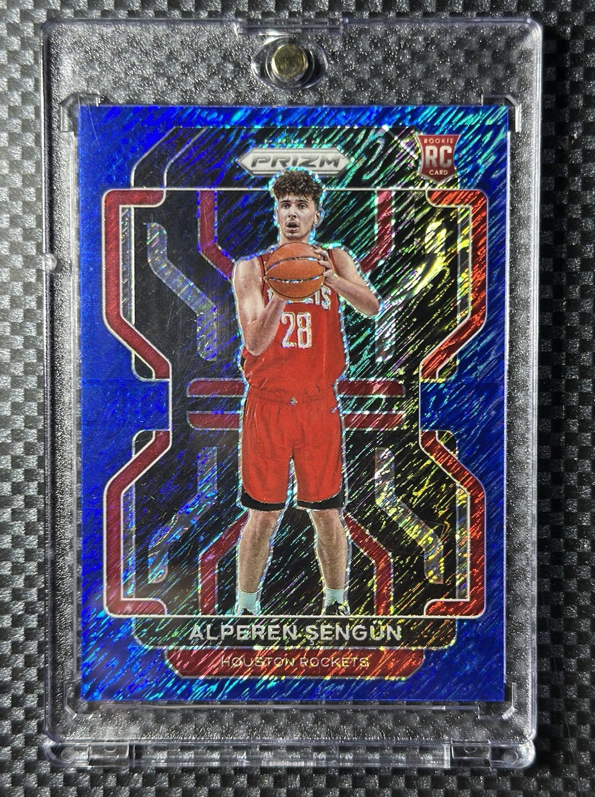 2021 Prizm FOTL NBA Alperen Sengun (RC) #318 Blue Shimmer 18/30 -Houston Rocket