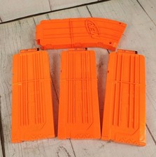 LOT OF 4: Nerf N-Strike Elite 12 Round  10 Round Clips - Mag Magazine - USED