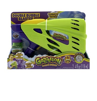 New - Double Bubble Blaster Machine - Gazilion Bubbles - 37634 021664376348