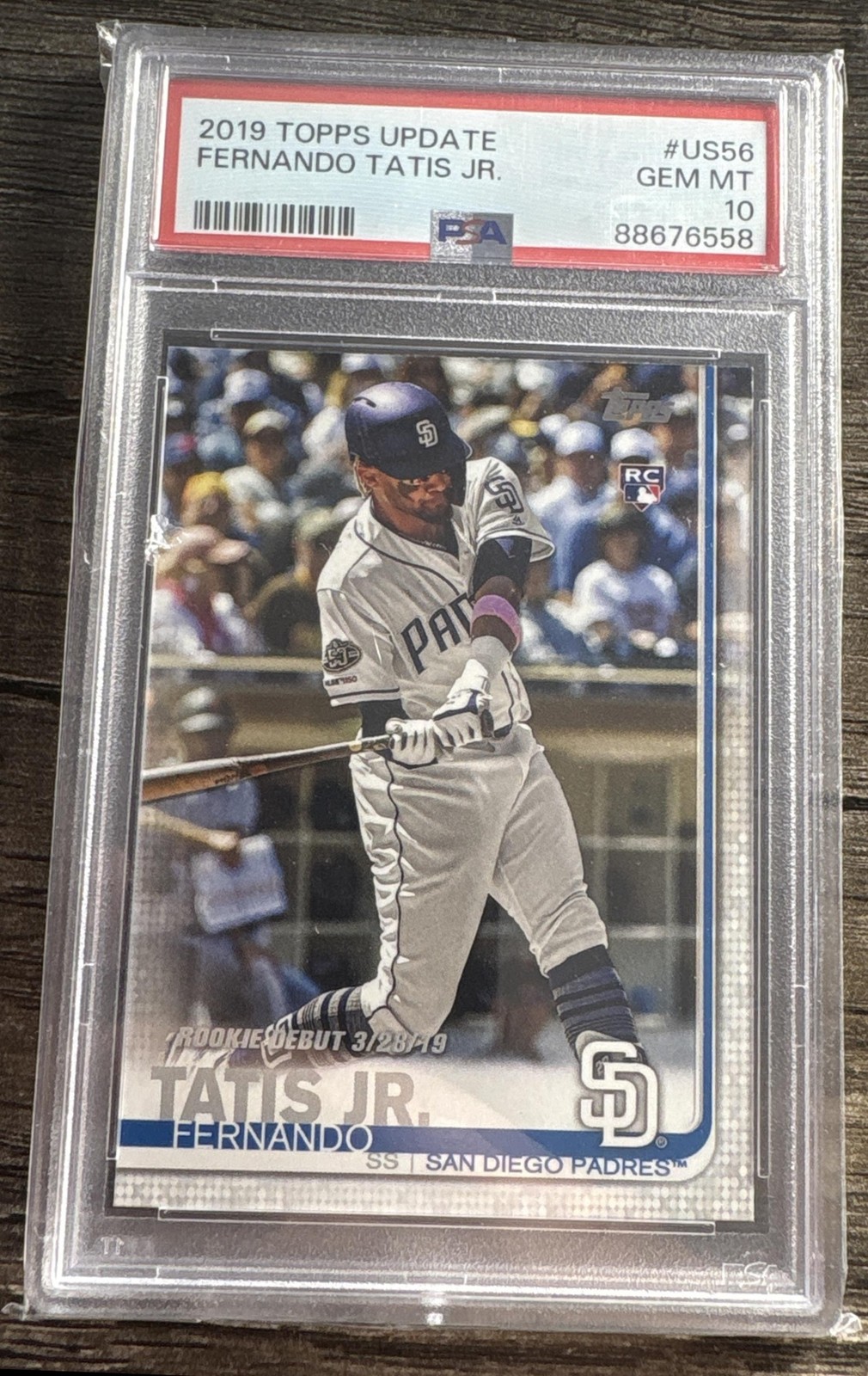 2019 Topps Update Fernando Tatis Jr. #US56 RC Padres PSA 10