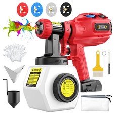 Cordless Paint Sprayer Compatible with Milwaukee 18V Battery, 1200ML Electric...