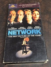 Network VHS 1976 MGM/UA Faye Dunaway William Holden Peter Finch Robert Duvall