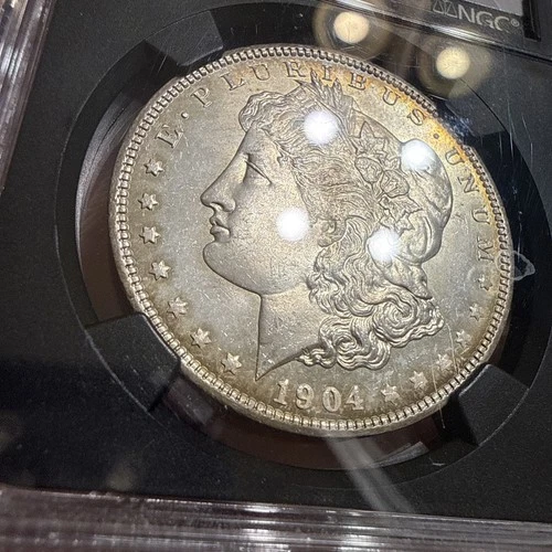 1904-O Morgan Silver Dollar $1 NGC MS66 Rim Both Sides Bullseye Toner 🎥📸