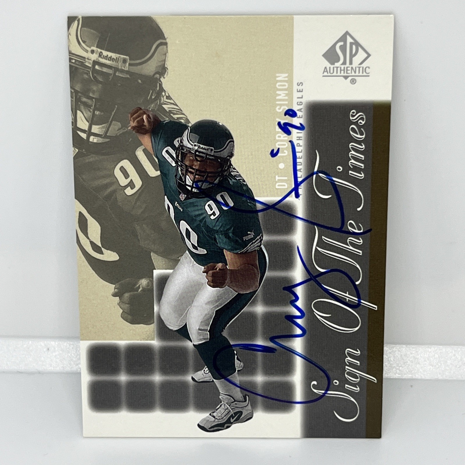 Corey Simon SP Authentic Sign of the Times #CS Base