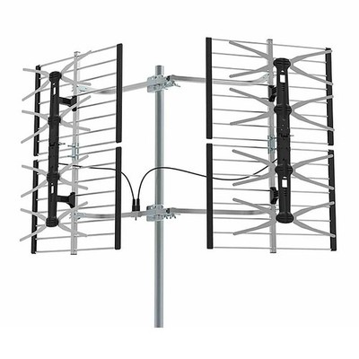 2 Market 8 Bay UHF Outdoor HDTV 250 mile  Antenna W/ 75' COAX CABLE FREE!