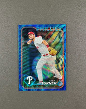 2024 Topps Chrome Trea Turner /75 Blue Wave Refractor #169 FXX