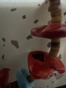 Red Coral Turquoise Pooka Shell Beaded Necklace