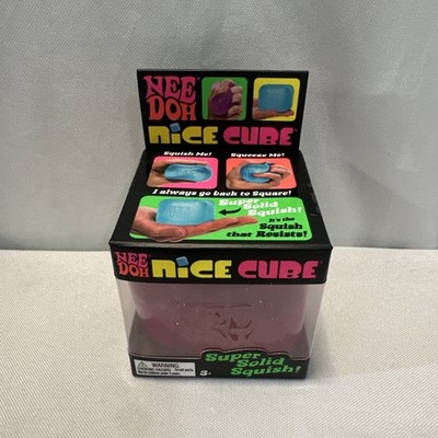 Nee Doh Nice Cube - Super Solid Squish! PINK Brand New Factory Sealed!