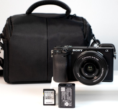 SONY Alpha a6300 Mirrorless Camera w/Sony Lens - LOW Shutter-**CLEAN & WORKS!!**
