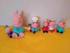 Toys Lot of 6 Peppa Pig Figures Mixed Lot