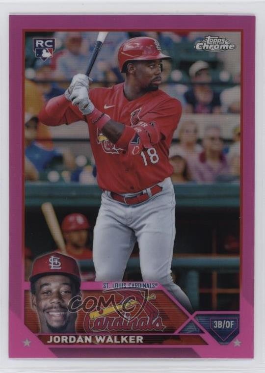 2023 Topps Chrome Pink Refractor Jordan Walker #209 7s9