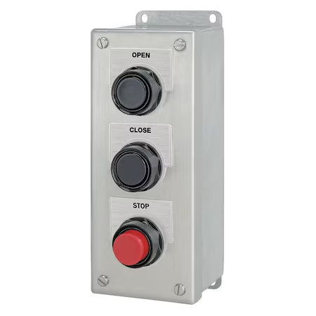 Siemens 52C333s Push Buttn Cntrl Station, Open/Close/Stop