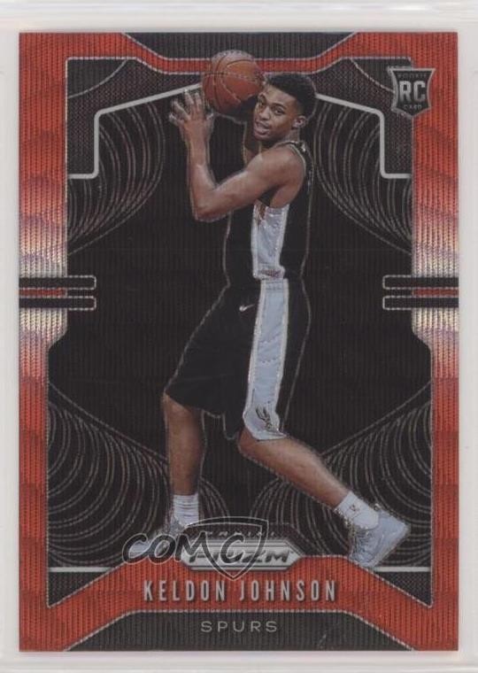 2019-20 Panini Prizm Rookie Ruby Wave Prizm Keldon Johnson #273 00bf