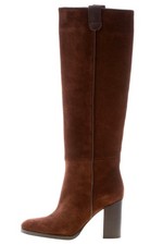 LE PEPE' scarpe donna Stivale in camoscio marrone slip-on Made in Italy tacco 8