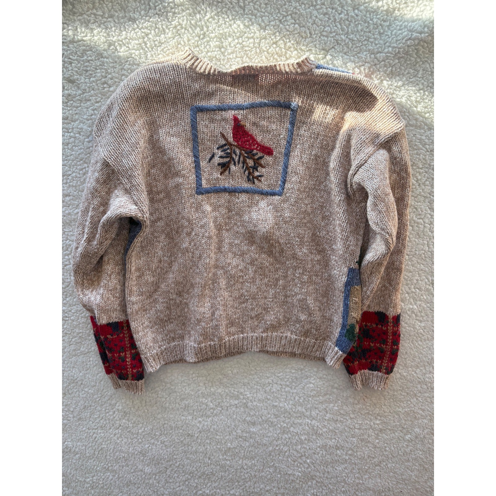 Nutcracker Vintage Christmas Patchwork Cardigan S… - image 2
