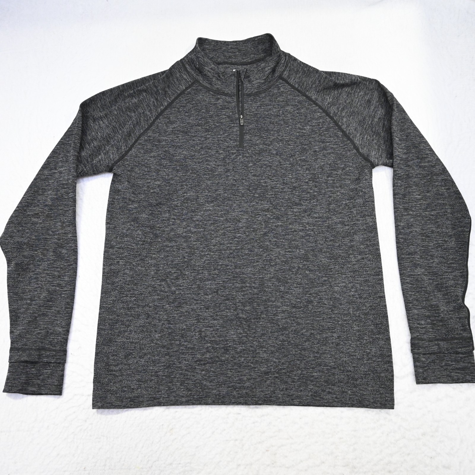 Fabletics 1/4 Zip Lightweight Pullover Jacket Bla… - image 6