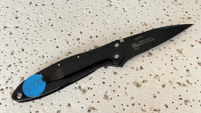 Navaja de Bolsillo Plegable 1660CKT Kershaw Puerro Negra Linerlock Diseño Ken Cebolla Lisa Foto 2 de 4