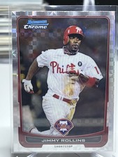 2012 Bowman Chrome Jimmy Rollins #65 X-Fractor