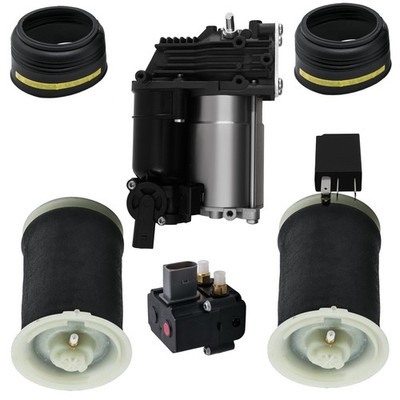 2X Federbalg Hinten + Kompressor + Ventil for BMW X5 E70 X6 E71 37206859714