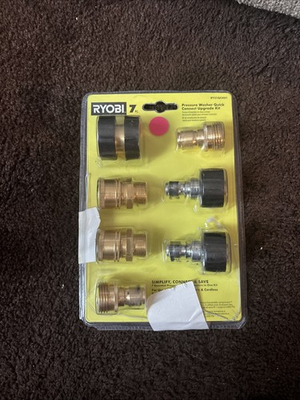 #ad RYOBI 7 Piece Pressure Washer Quick Connect Upgrade Kit RY31QCK01 $24.95
