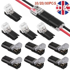 10/50PCS 2Pin Waterproof Automotive Electrical Connectors Plug Wire Cable Kit UK