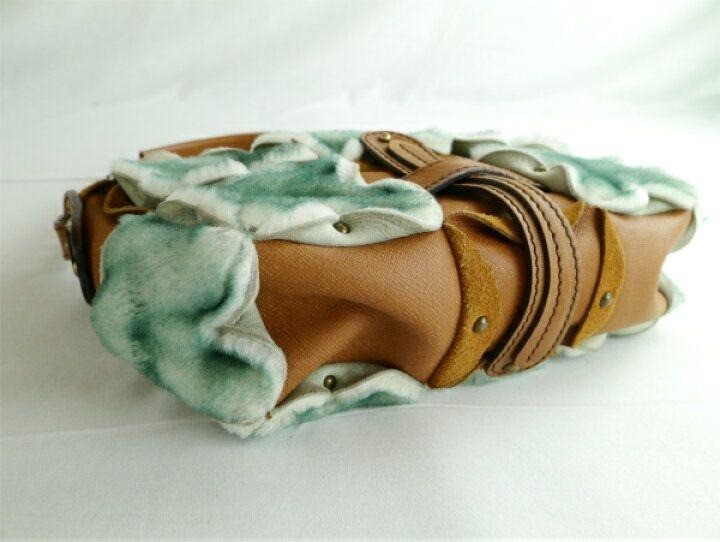 Used Jamin Puech Shearling Patchwork Shoulder Bag… - image 4