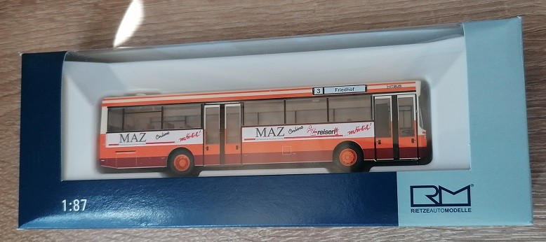Rietze 72123 - 1/87 MAN SL 202 with Bus Gießen - New